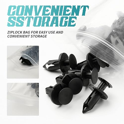 Miniatura 7 de 25 remaches de plástico para empuje, remaches de sujeción automotriz, clips de guardabarros, 1 removedor de sujetadores adicionales