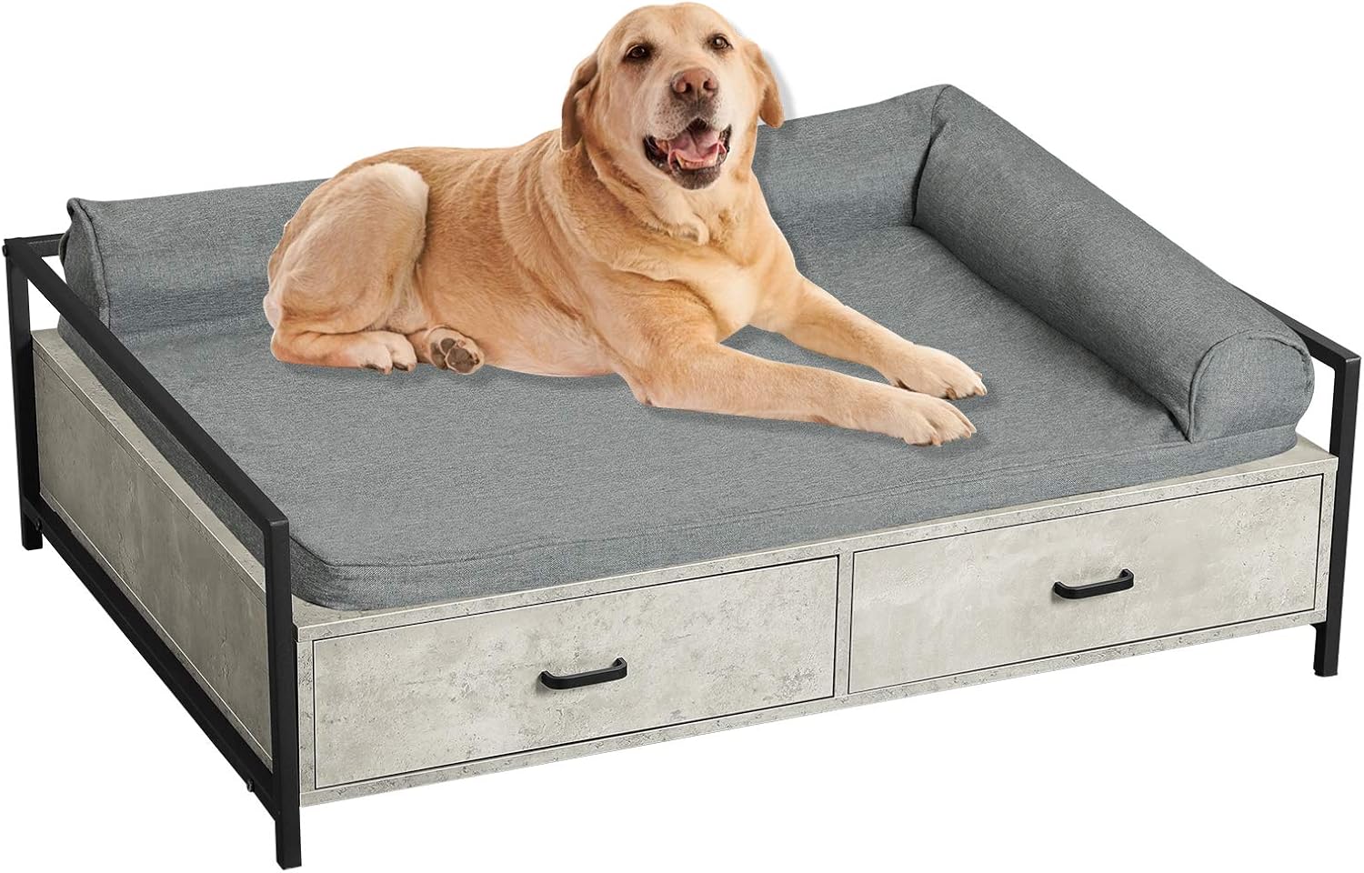 MSmask Large Pet Dog Bed Frame with Drawer, Modern Philippines Ubuy