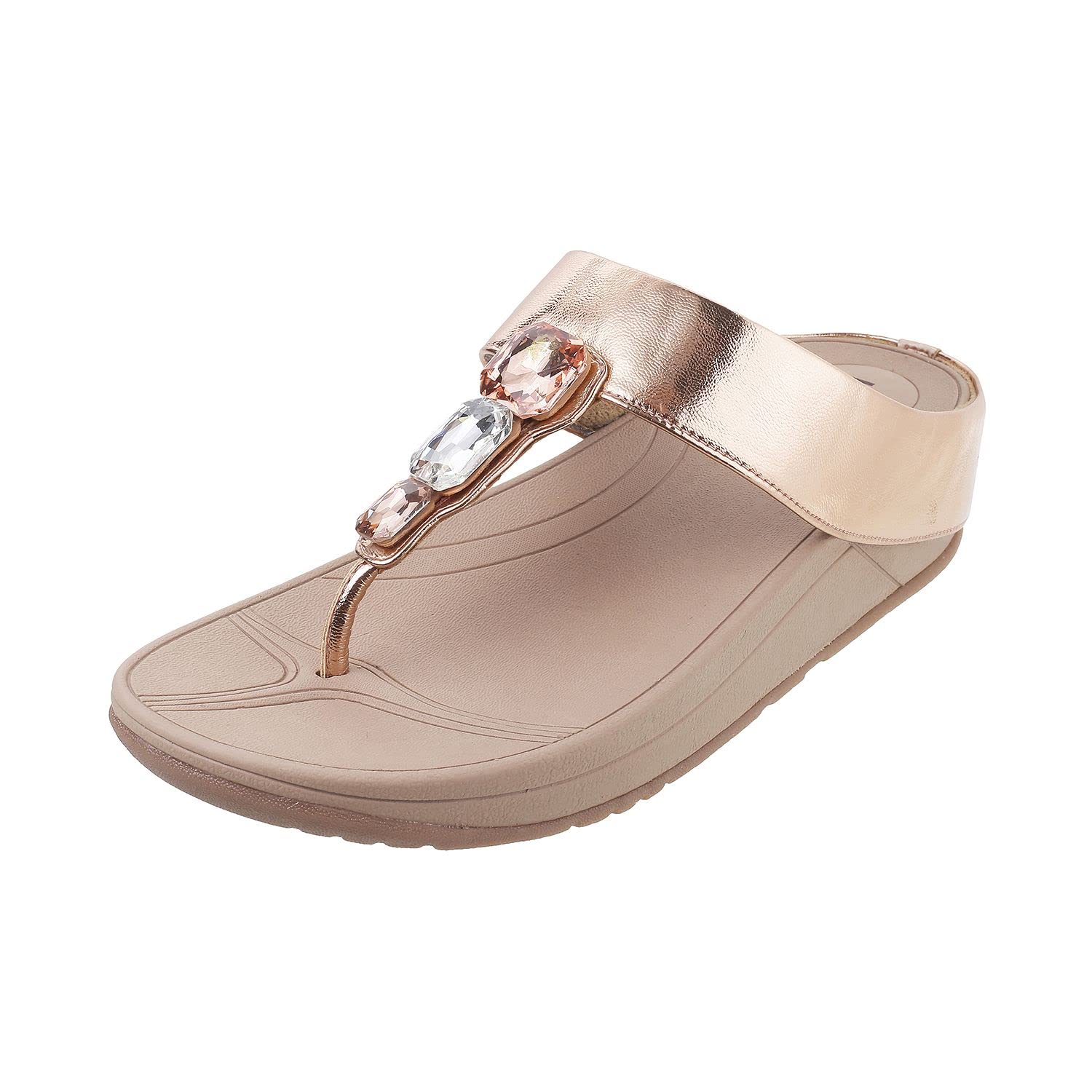 Metro Women Rose Gold Synthetic Slippers,EU/40 UK/6 (32-1758) (B0BFDVXV5Q) Amazon Price History, Amazon Price Tracker