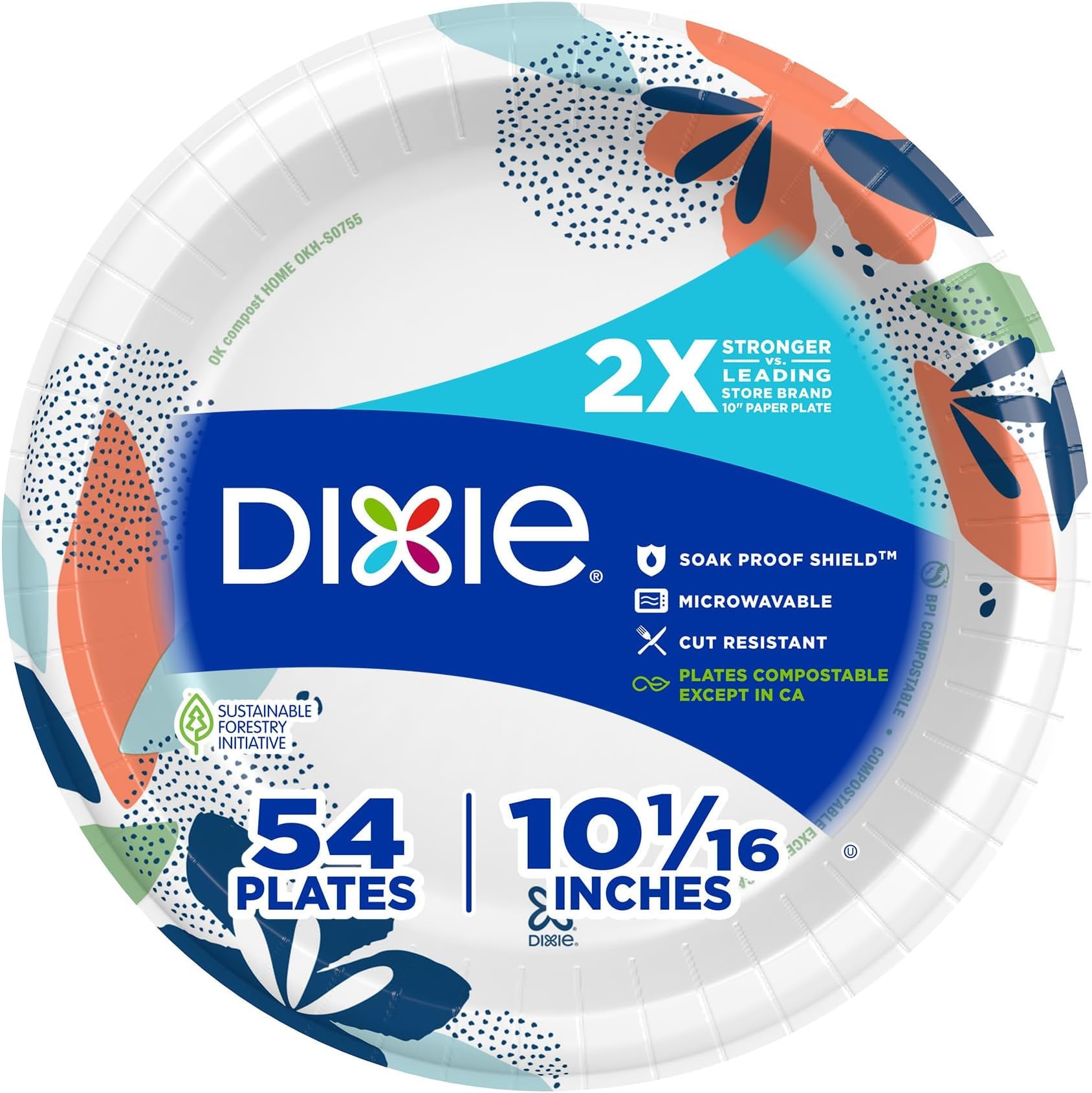 Dixie Paper Plates - 86 Count -13