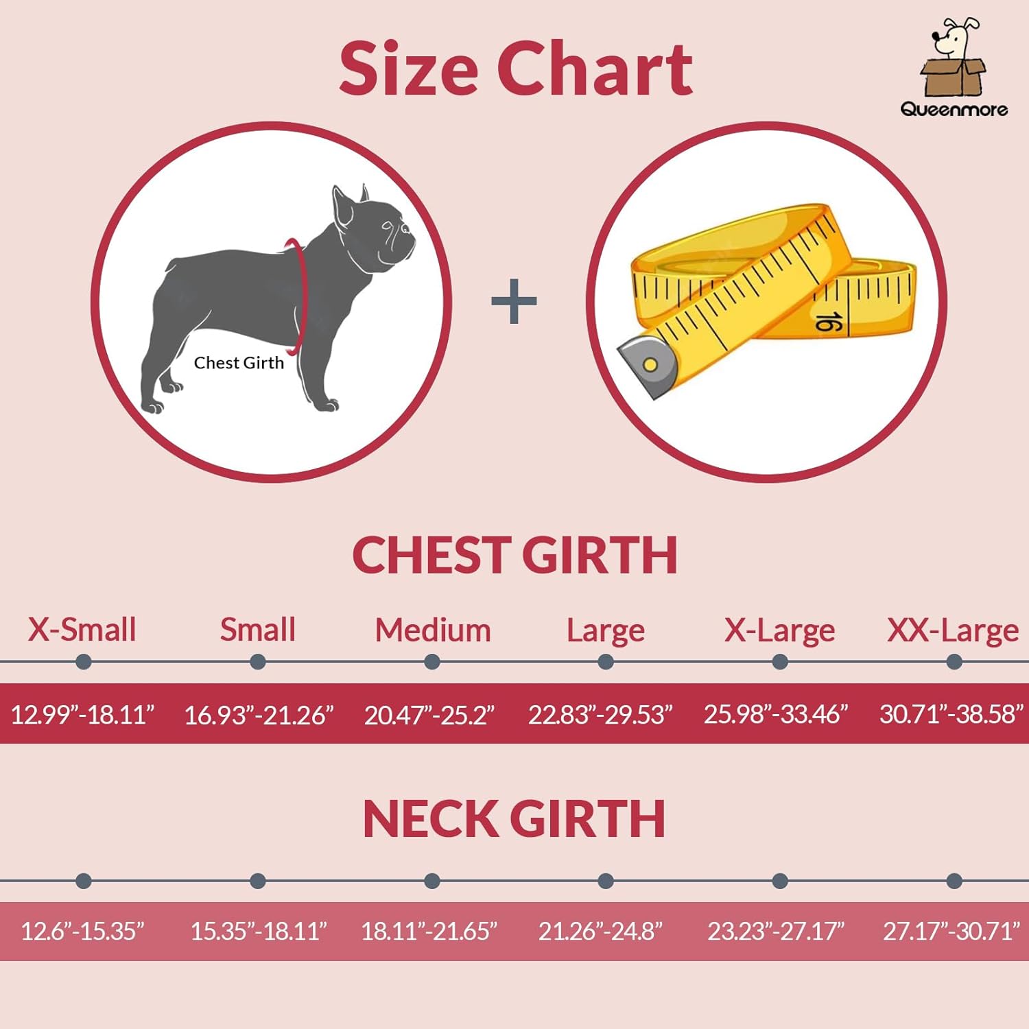 Queenmore Dog Life Jacket,Life Vest for Extra Large Dogs,Adjustable Reflective Dog Swimming Vest,Superior Buoyancy Dog Lifesaver,High Floating Pet Life Vest for Swimming(Red,2XL)