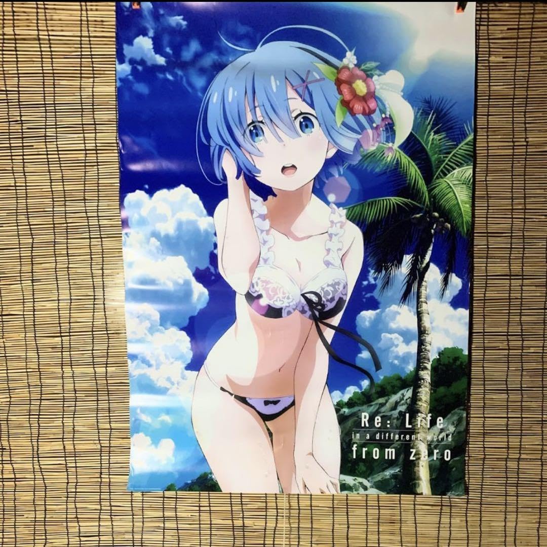Amazon.co.jp: リゼロ レム ビッグポスター 水着 プレミアム一番
