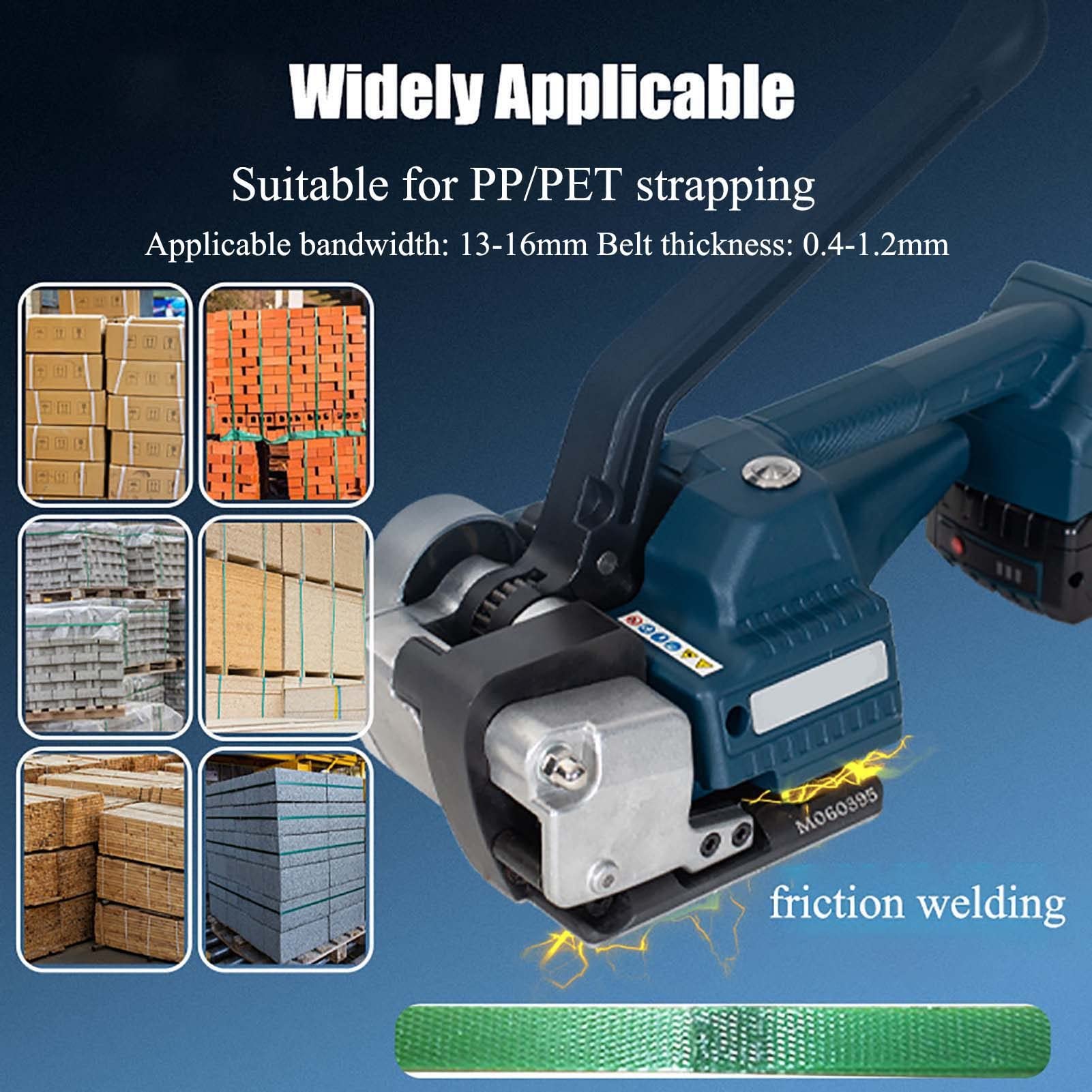 Macchina Elettrica Reggiatrice USA SOLID - Per Nastri PP E PET Da 13-16mm - Foto 7