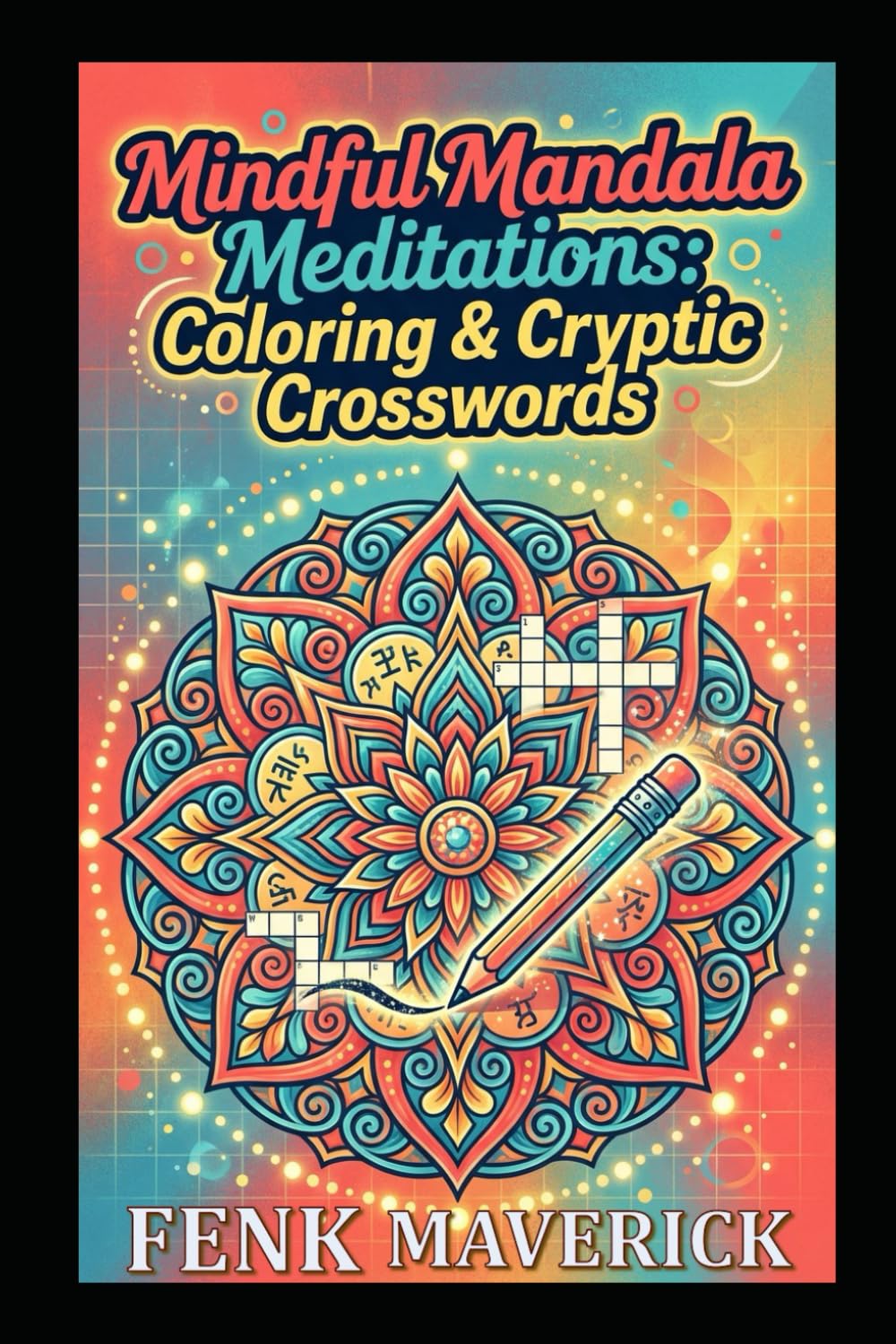 Mindful Mandala Meditations: Coloring & Cryptic Crosswords