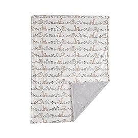 CREVENT Minky Baby Blanket for Girls Boys, Soft Plush Receiving Blanket for Newborns - 30x40 Inches (Animal)