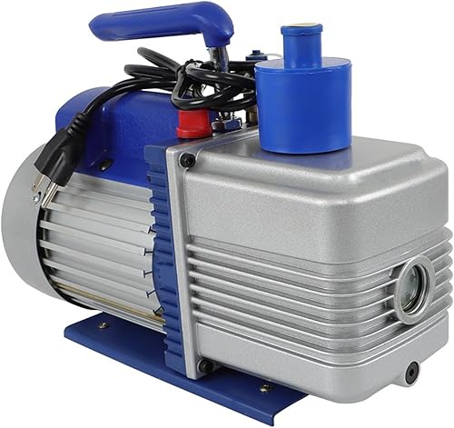 findmall Bomba de vacío 110V 9.6CFM 1HP 1 etapa bomba de vacío de aire apto para sistemas R12 R22 R134a R410a