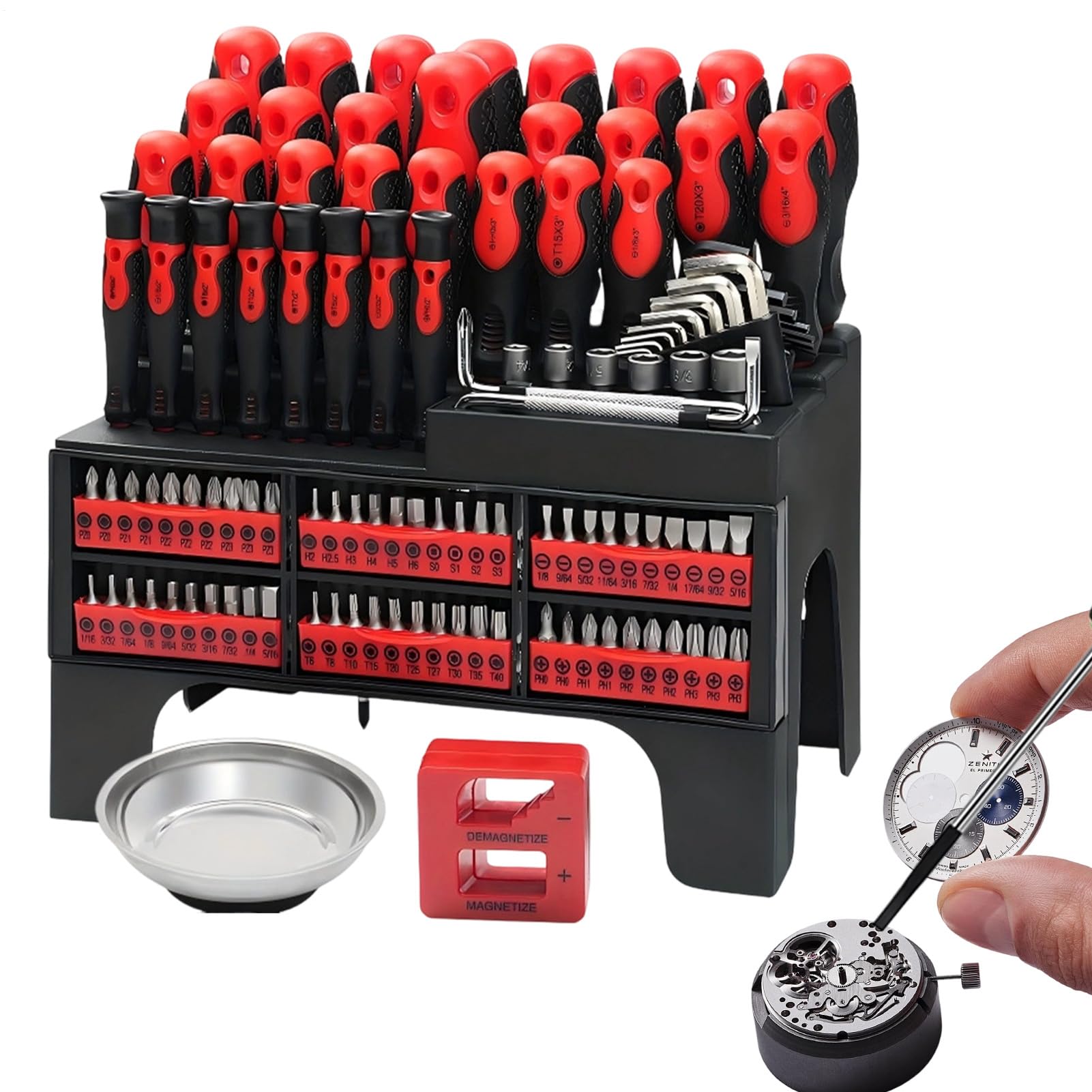 Juego De Destornilladores Punta Magnética Para Herramienta De Reparación | Kit De Destornilladores De Precisión Con Estuche Para Gafas Mantenimiento de Electrodomésticos Reparación Automotr