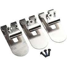 3 Piece Belt Clip Kit Compatible with DCF620 DCF620B DCF622 Drywall Replaces N435687 Includes Mounting Screws Steel Material Silver