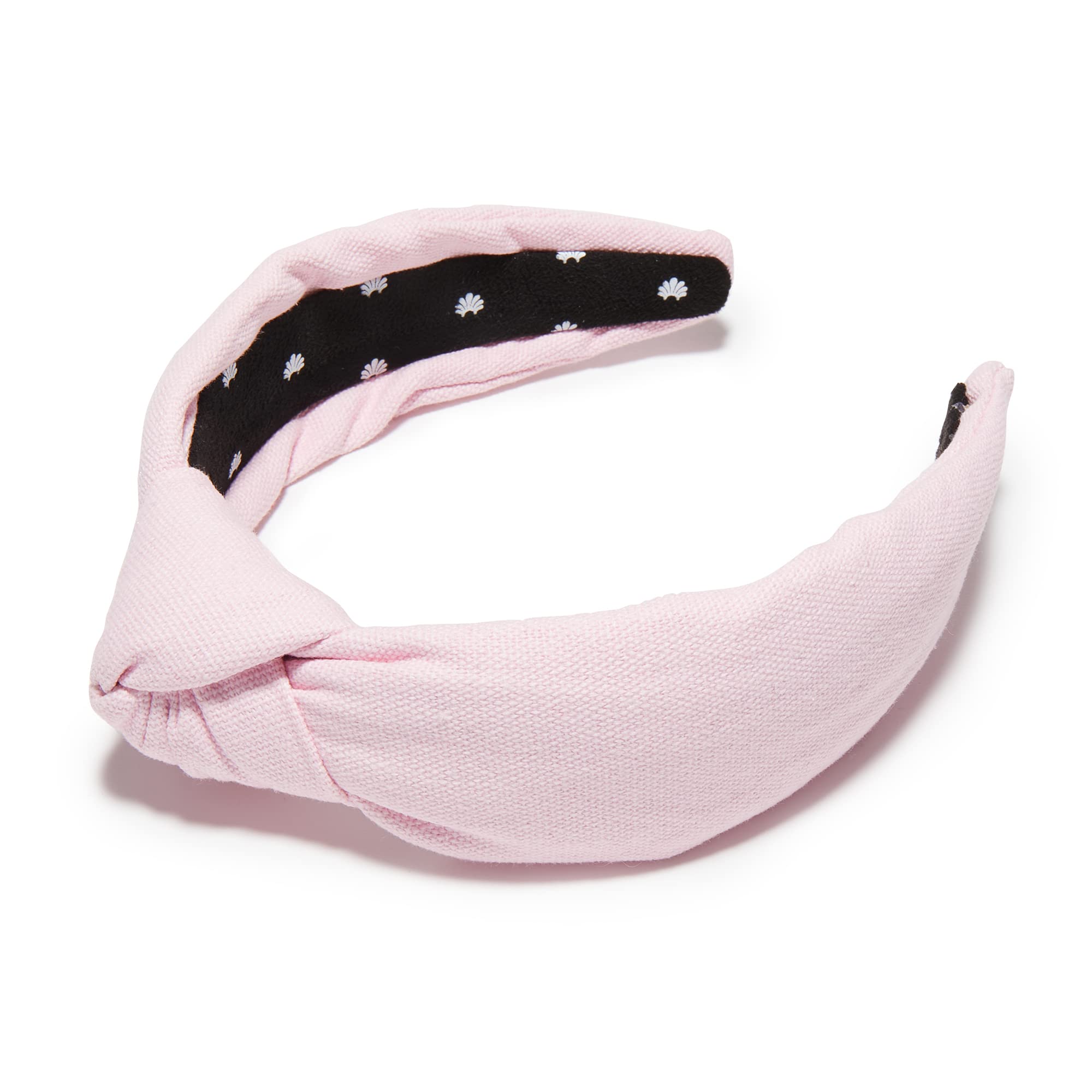 Lele Sadoughi Pink Toile Headband with Knot Knotted Vine Embellished Headband ~ Pink Lemonade – Chic Streets main image 4