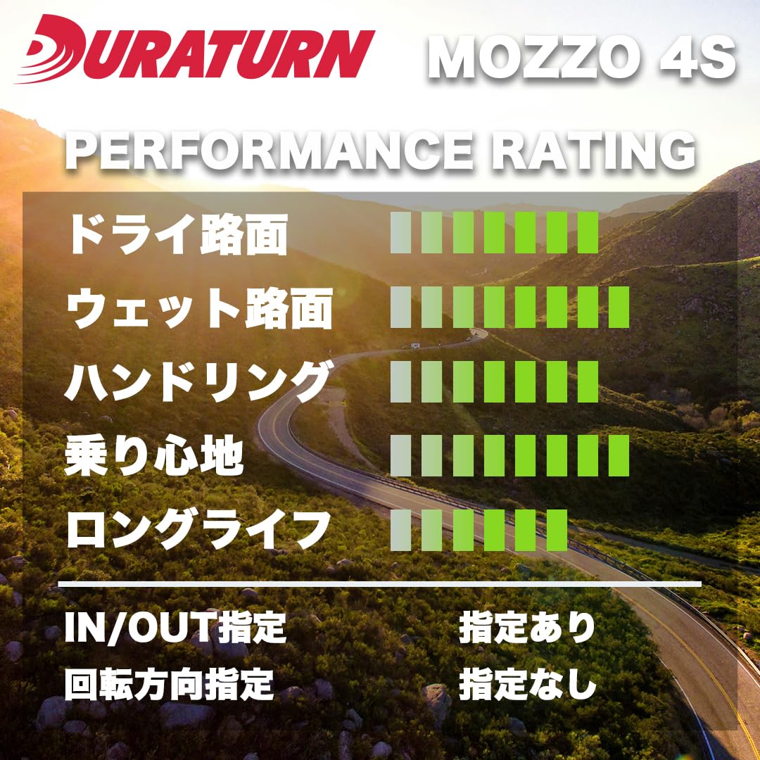 Amazon.co.jp: 4本セット DURATURN MOZZO 4S 165/55R15 75V サマー