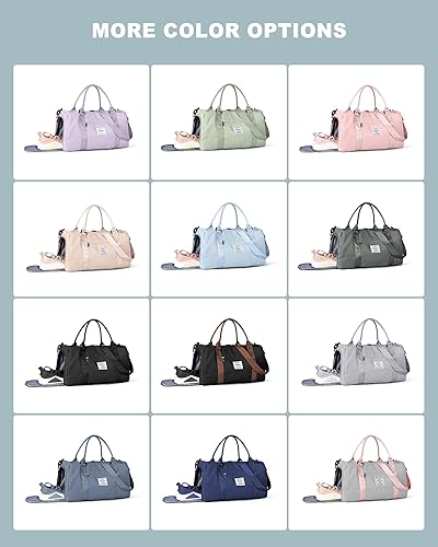 Miniatura 7 de Bolsa de lona de viaje, bolsas de fin de semana para mujeres y hombres, bolsa de transporte durante la noche, bolsa de hospital, bolsa de gimnasio