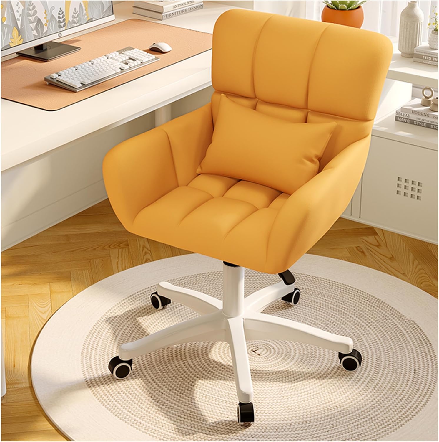 Chaise de bureau sans accoudoirs gain de place pour petit salon
