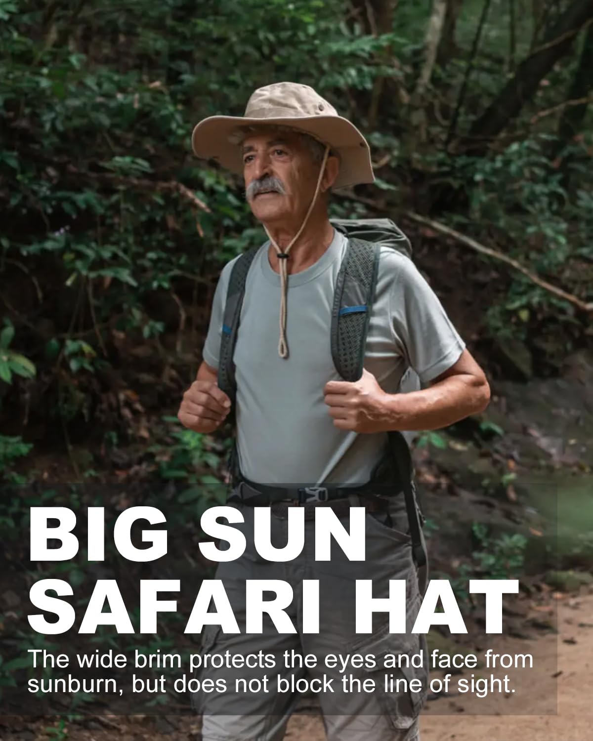 Feng Shui， Chapeaux de Soleil Boonie UV XXL, Chapeau Tactique Militaire pour Grosses têtes, Grands Chapeaux de Chasse Safari Bush Jungle pour randonnée Camping