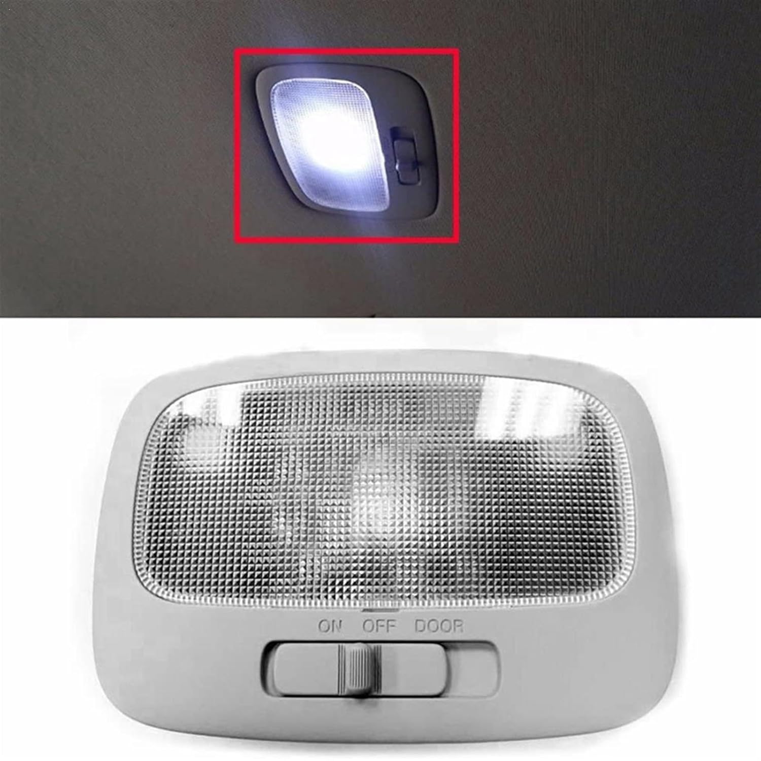Car Interior Overhead Lamp Reading Light, for Kia, for Sedona for Rondo 2008-2014 928704D500QW 92870-4D500QW Car Roof Control Switch