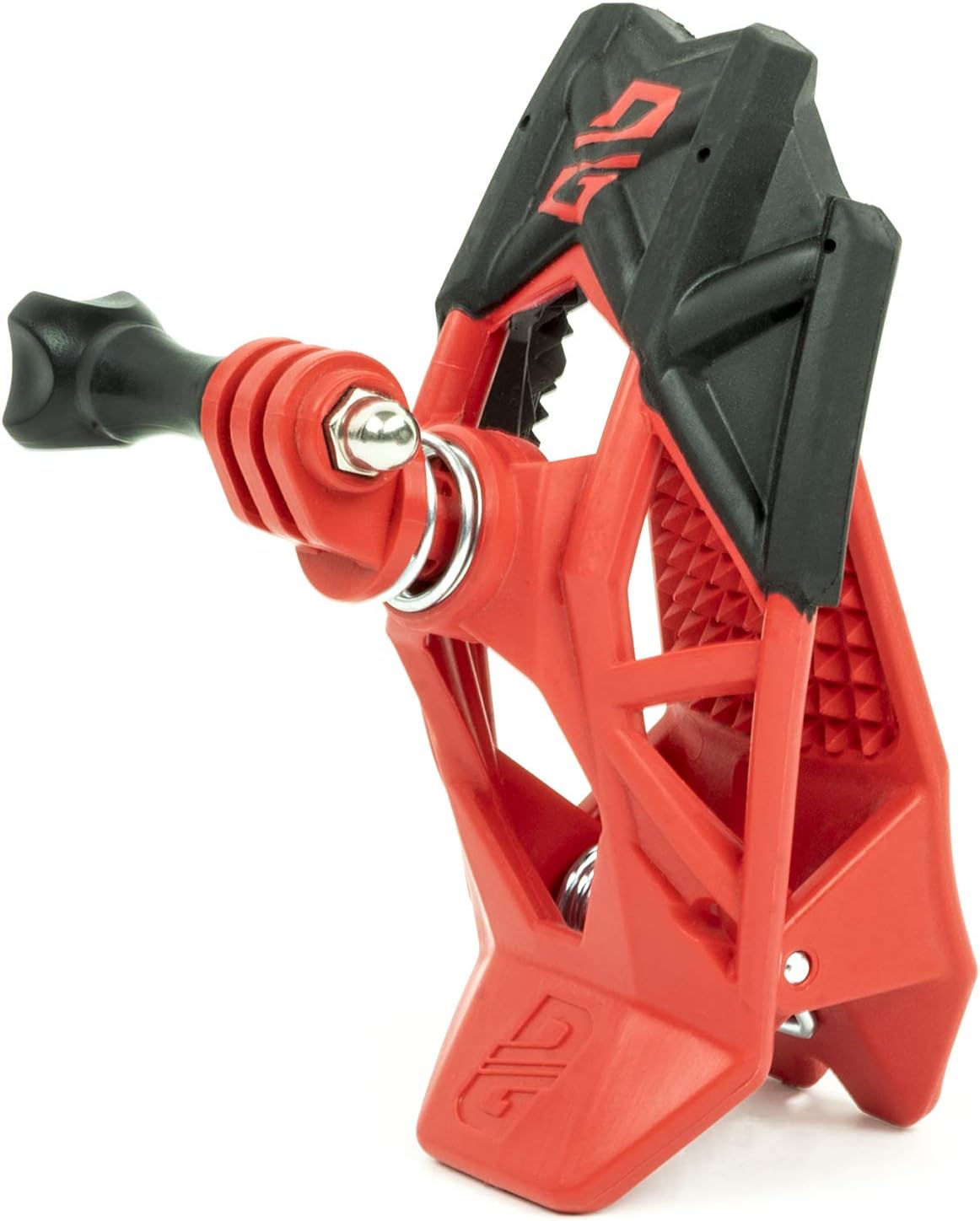 Dango Design Gripper Mount - Universal Clamp Mount for Action Cameras, Use as a Mount on Motorcycles, Powersports Helmets & More - Ripper Red