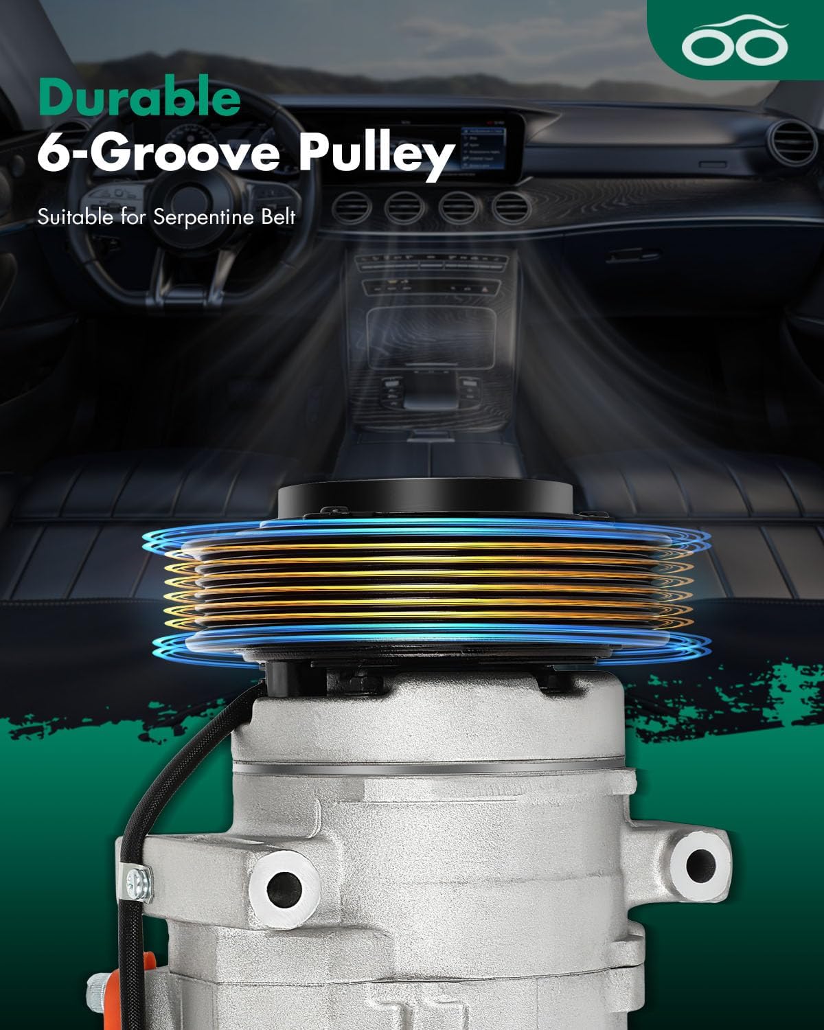 SCITOO AC Compressor with Clutch for Chrysler 300 2.7L for Dodge Magnum 2.7L 2005