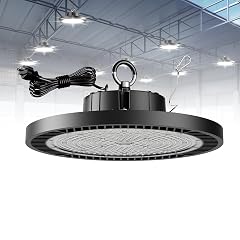 1 Pack UFO LED High Bay Light 200W 30000LM 5000K AC100-277V UFO High Bay LED Shop Light with