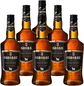 Osborne Brandy de Jerez Conhaque Espanhol 700ml 6 Unidades