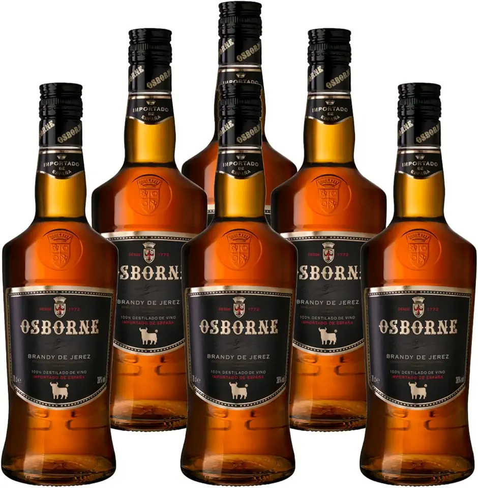 WebBar, Conhaque Espanhol Brandy de Jerez Osborne 700ml 6 Unidades