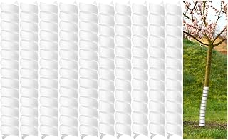 Fasmov 10-Pack Spiral Tree Trunk Protectors - 2 Sizes Plastic Guards for Saplings, Bark Protection from Rodents, Rabbits, Mowers & Weather