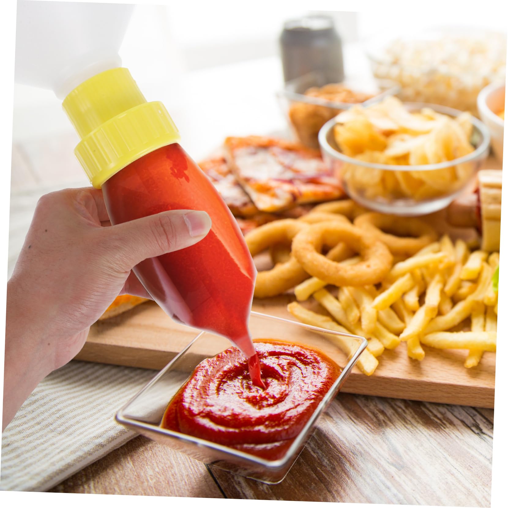 VICASKY Quetschflasche Mit Litern Fassungsvermögen Saucenspender Mit Pumpe Für Großküchen Geeignet Für Salatdressings Und Gewürze Aus Lebensmittelechten Materialien Hängend