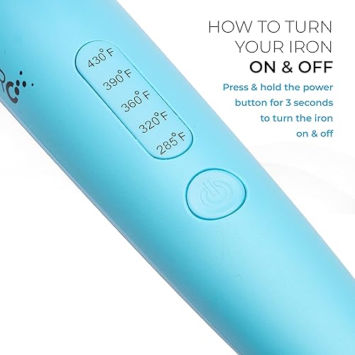 Miniatura 5 de SKYPRO - Rizador de doble voltaje para viajes internacionales rizador de una pulgada para cabello fino con abrazadera firme y fácil rizador de