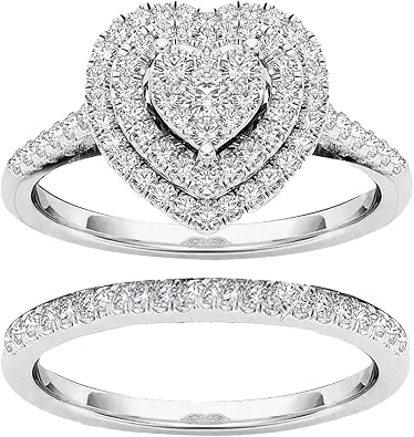 Clearance Grade Rings,Women Fashion Luxury Zircon Rings Engagement Wedding Rings Jewelry Gift by Sliver, 9