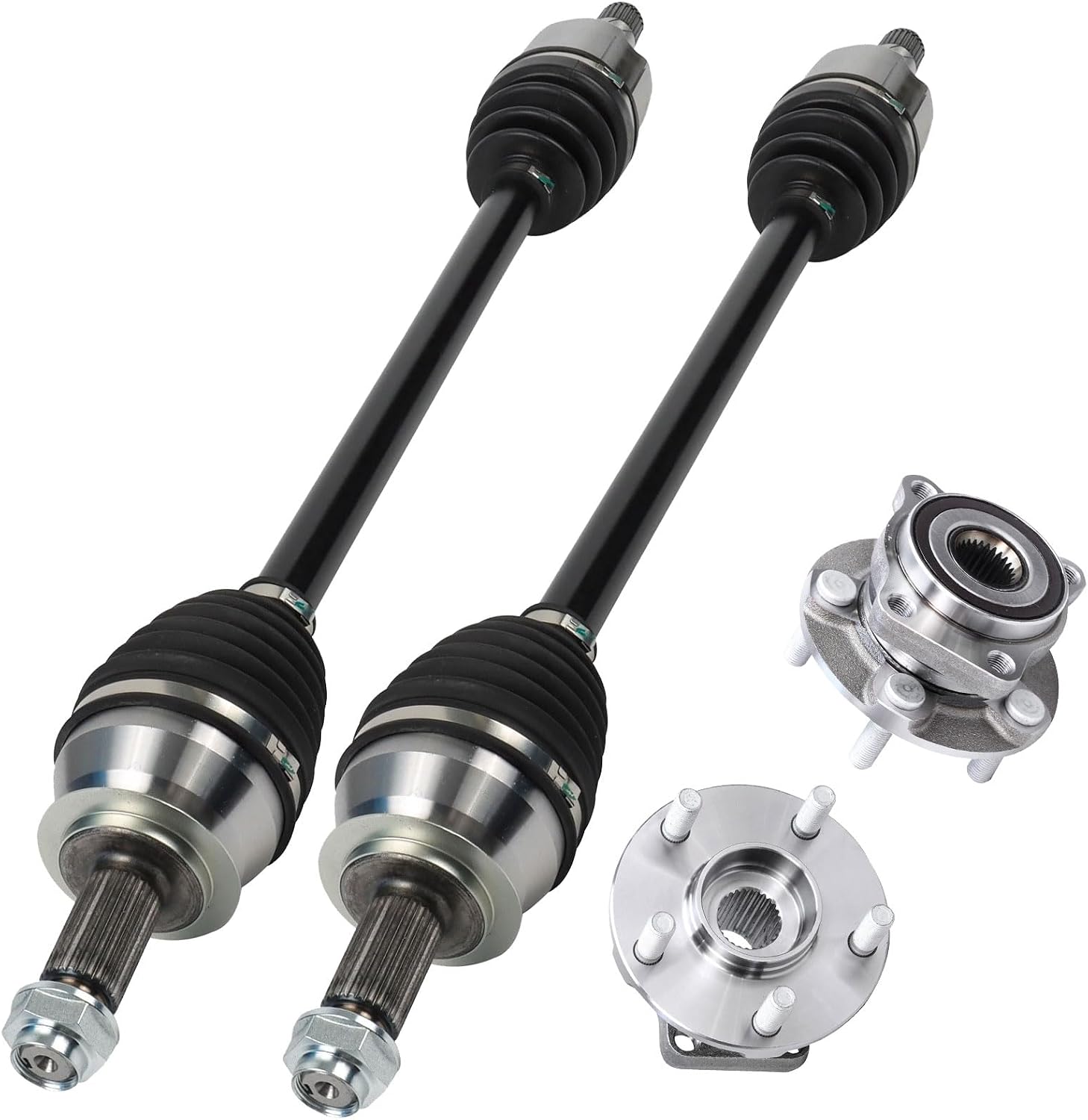 AUTOCLUB Front for 2007 2008 2009 Subaru Legacy CV Axle and Wheel Bearing Hub Assembly, 2009 2010 2011 2012 2013 Forester, for Subaru Impreza WRX XV Crosstrek Wheel Bearings CV Axles Kit Replacement