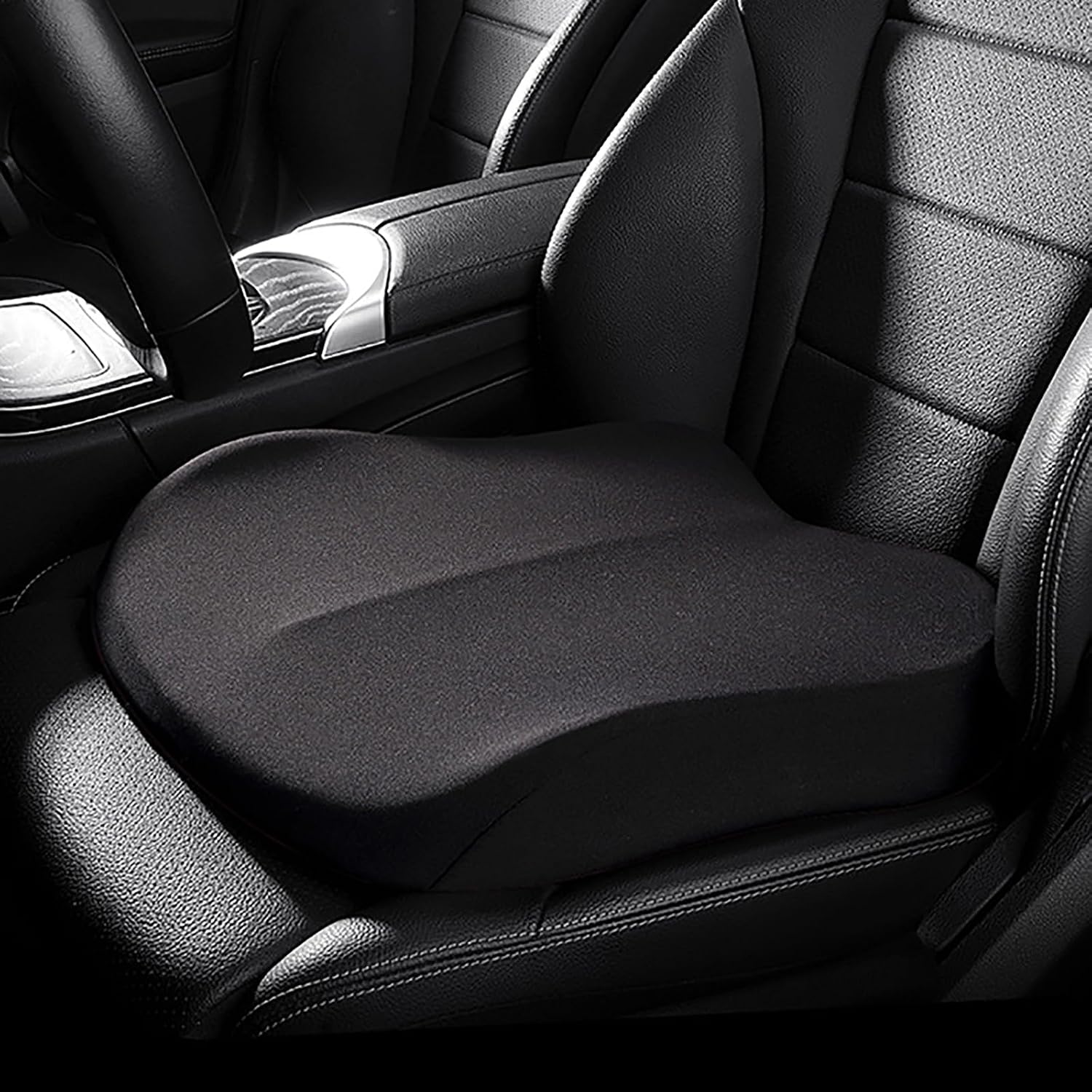 Car Seat Cushion for Hyundai Elantra I, Elantra II, Elantra III, Elantra IV, Driver Seat Cushion for Adults, Ergonomic Memory Foam Seat Pad with Height Booster, Non-Slip Breathable Cushion