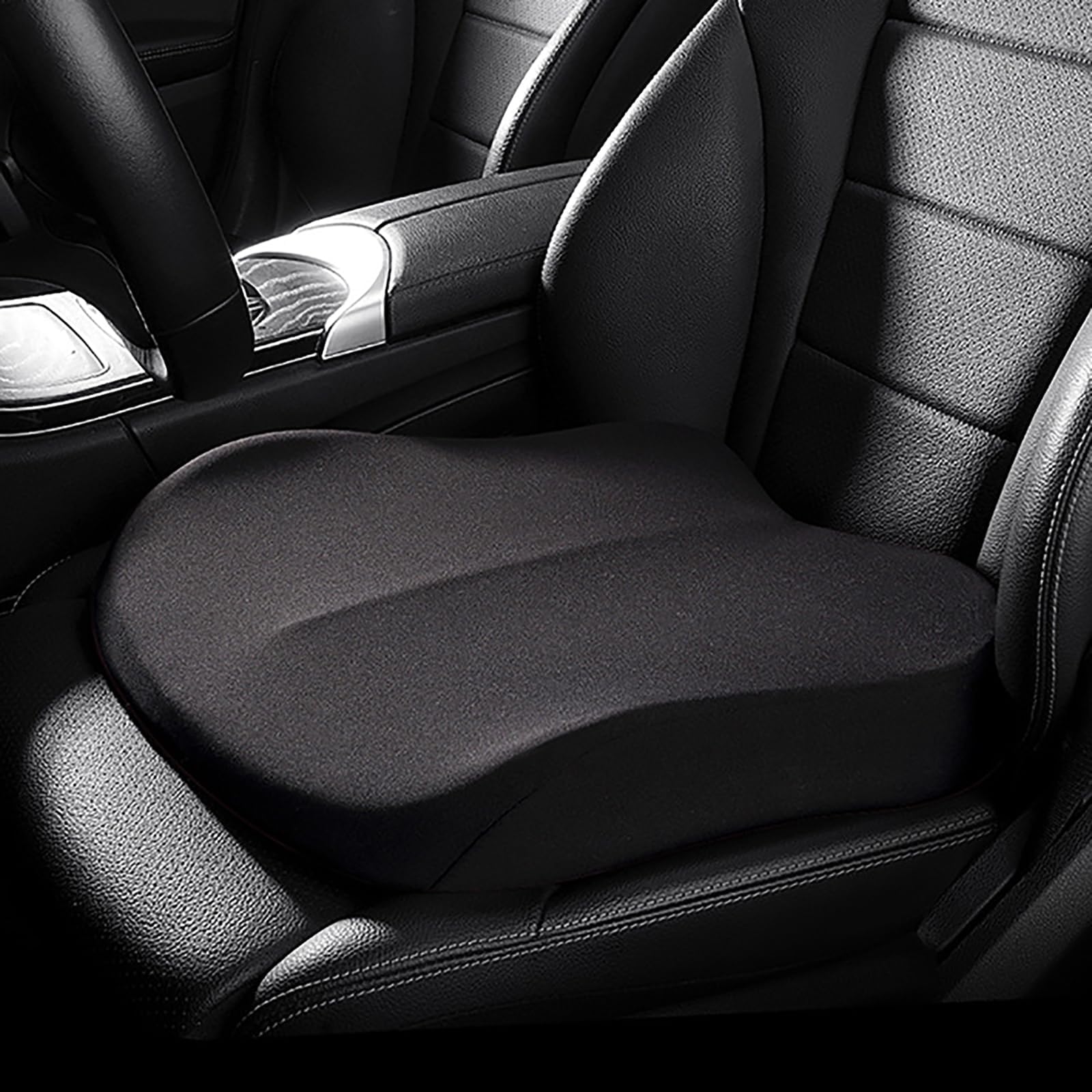 Car Seat Cushion for Hummer H1 I, Ergonomic Memory Foam Seat Pad with Front Low Back High Design, Non-Slip Bottom, Universal Fit