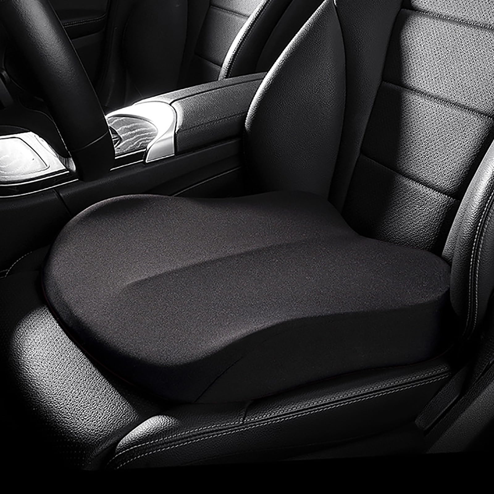 Car Seat Cushion for Hummer H1 I, Ergonomic Memory Foam Seat Pad with Front Low Back High Design, Non-Slip Bottom, Universal Fit