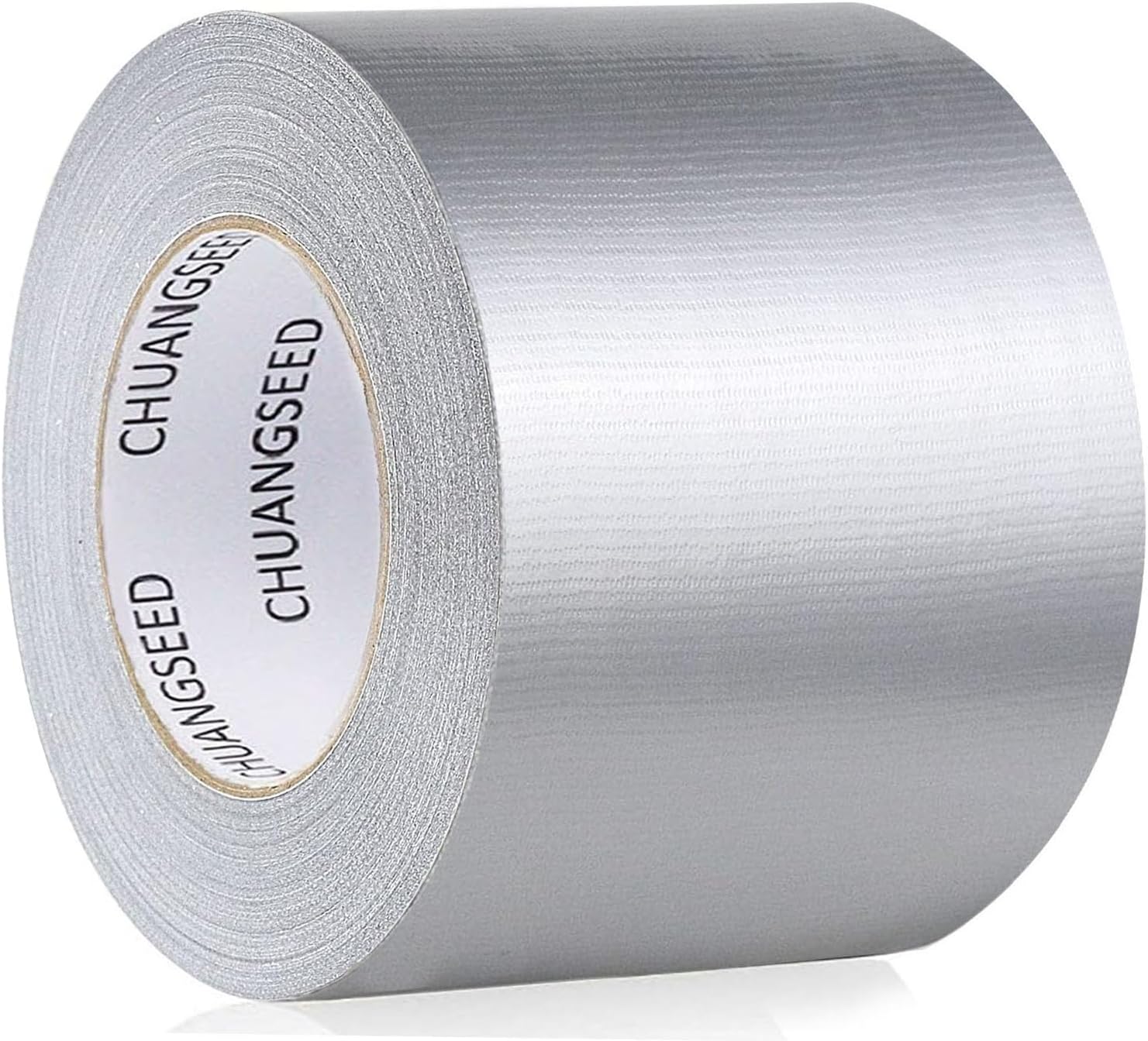 CHUANGSEED 1Pack silver Cloth waterproof gaffer grey duct Tape 75mm x 50m adhesive cloth repair tape Heavy Duty for Repairing, Sealing Adhesive Tape