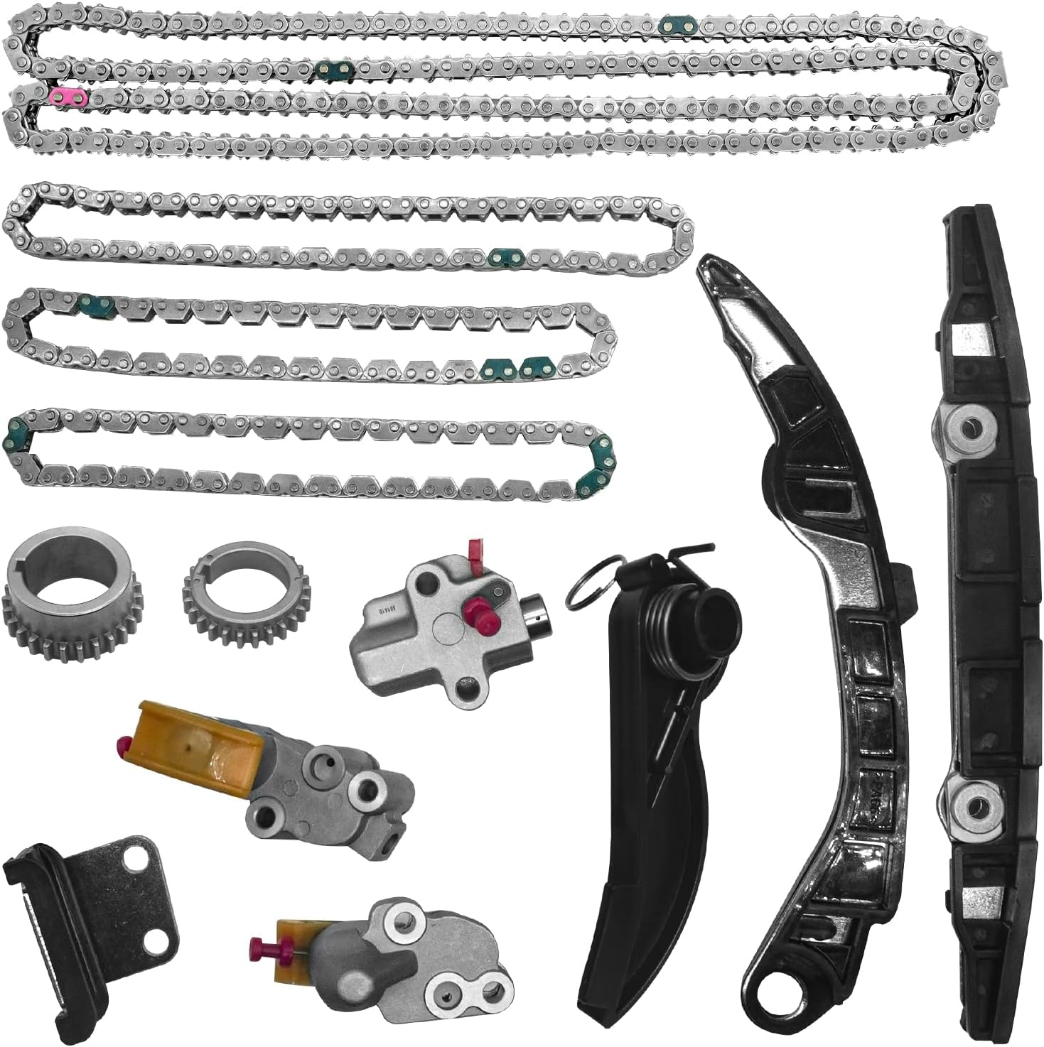 130286KA0A 3.5L Timing Chain Kit VQ35DD for Nissan Pathfinder 3.5 2017-2024,for Infiniti QX60 3.5 2017-2024 2018 2019 2020 3.5L Engine Time Chain Timing Kit 150416KA0A 130706KA1C