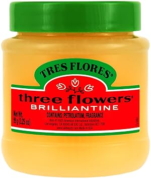 Three Flowers Brilliantine Solid, 3.25-Ounce Pack of 3