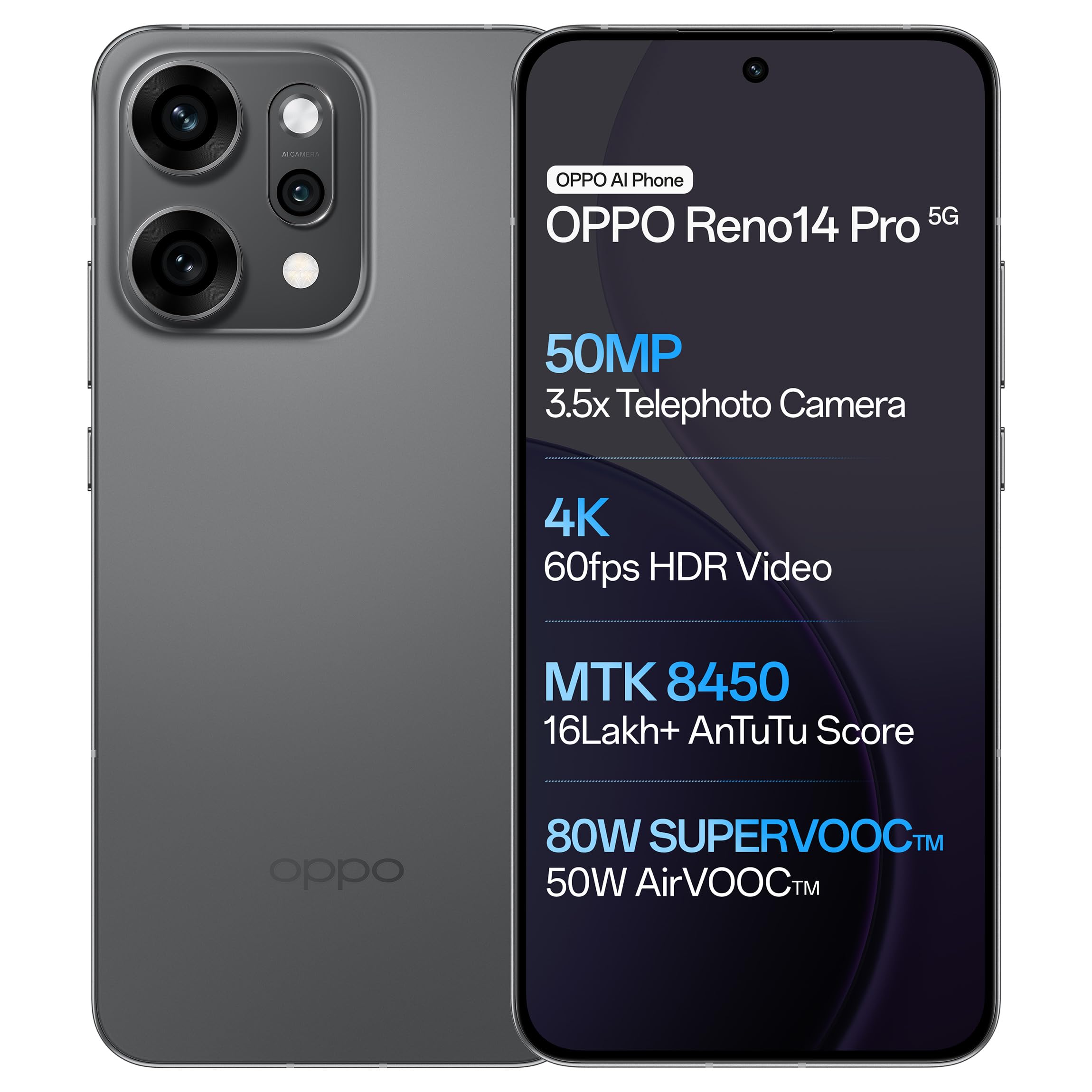 OPPO Reno14Pro 5G (Titanium Grey, 12GB RAM, 256GB Storage)-image-11