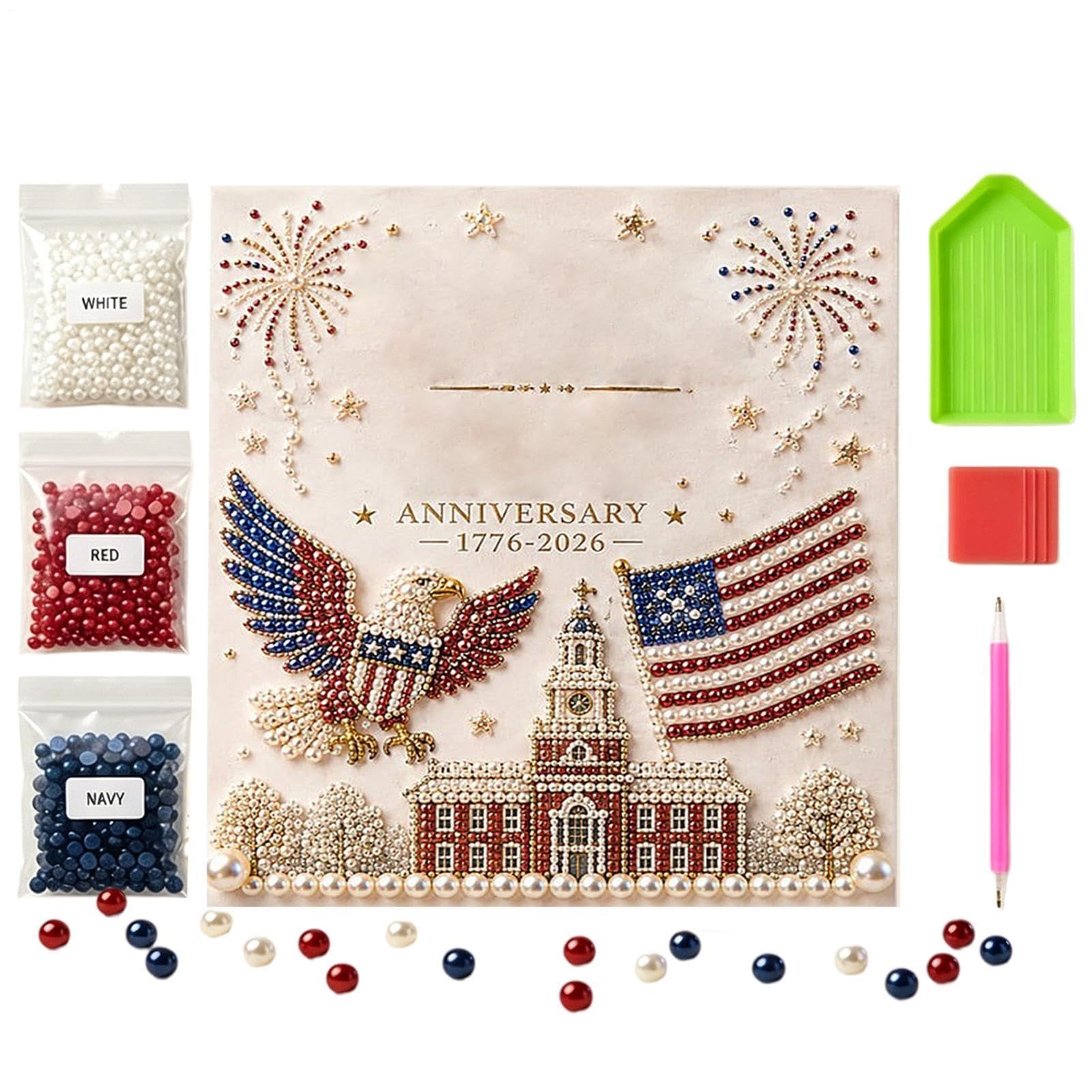 Kit de pintura con perlas DIY manualidad decorativa para oficina 8