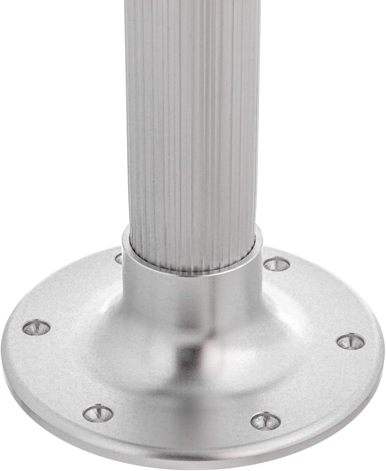 Attwood 2.25-In. Table Pedestal, With Surface Mount Base and Table Mount, 29-In. High, Anodized Aluminum Tube, 75341