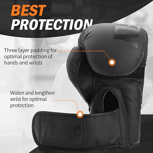 Miniatura 3 de Guantes de boxeo para hombres y mujeres adecuados para boxeo kickboxing artes marciales mixtas Maui Thai MMA bolsa pesada entrenamiento de lucha