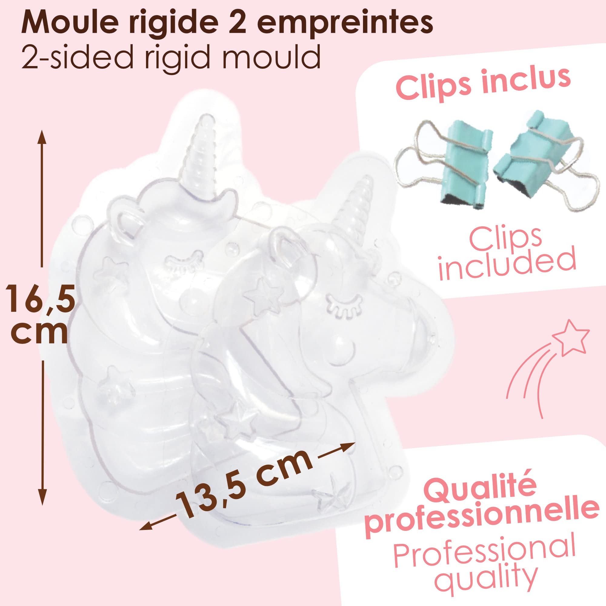 Foremka Choco Jednorożec - Sztywna forma czekoladowa 3D - 6755