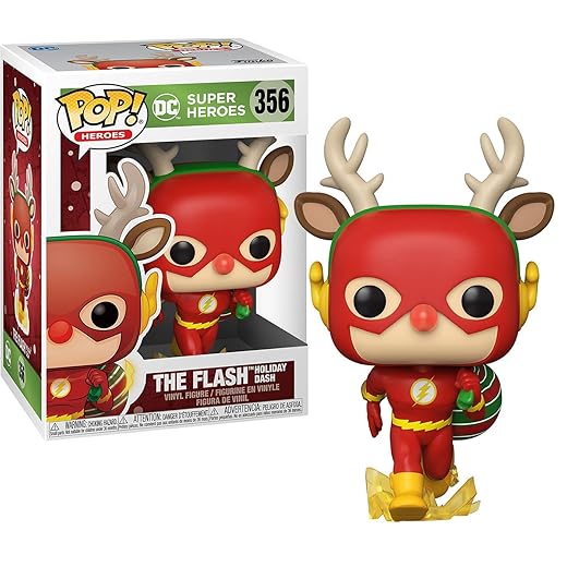 En Oferta Funko Pop! Dc Heroes: Dc Holiday - The Flash Holiday Dash Vinyl Figure