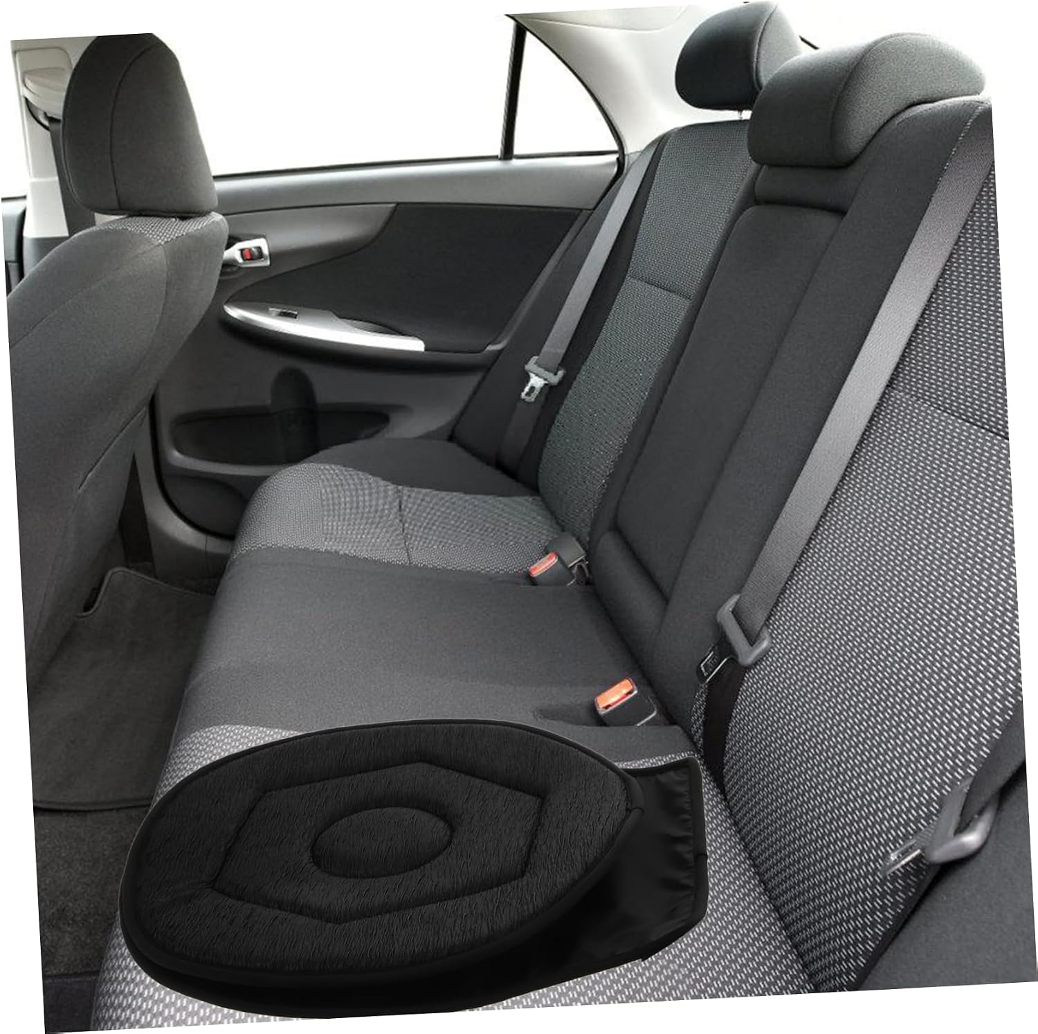 360degree Rotating Seat Cushion for Car Thickened Design for Elderly and Pregnant Women Comfortable Pleated Cloth Material Fit for All Vehicles