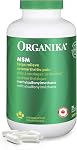 Organika MSM - Joint Support and Inflammation Relief Supplement | Supports Healthier Joints, Bones and Cartilage | Stronger Hair, Skin and Nails | Potent Antioxidant | 1,000mg of MSM - 90 vcaps