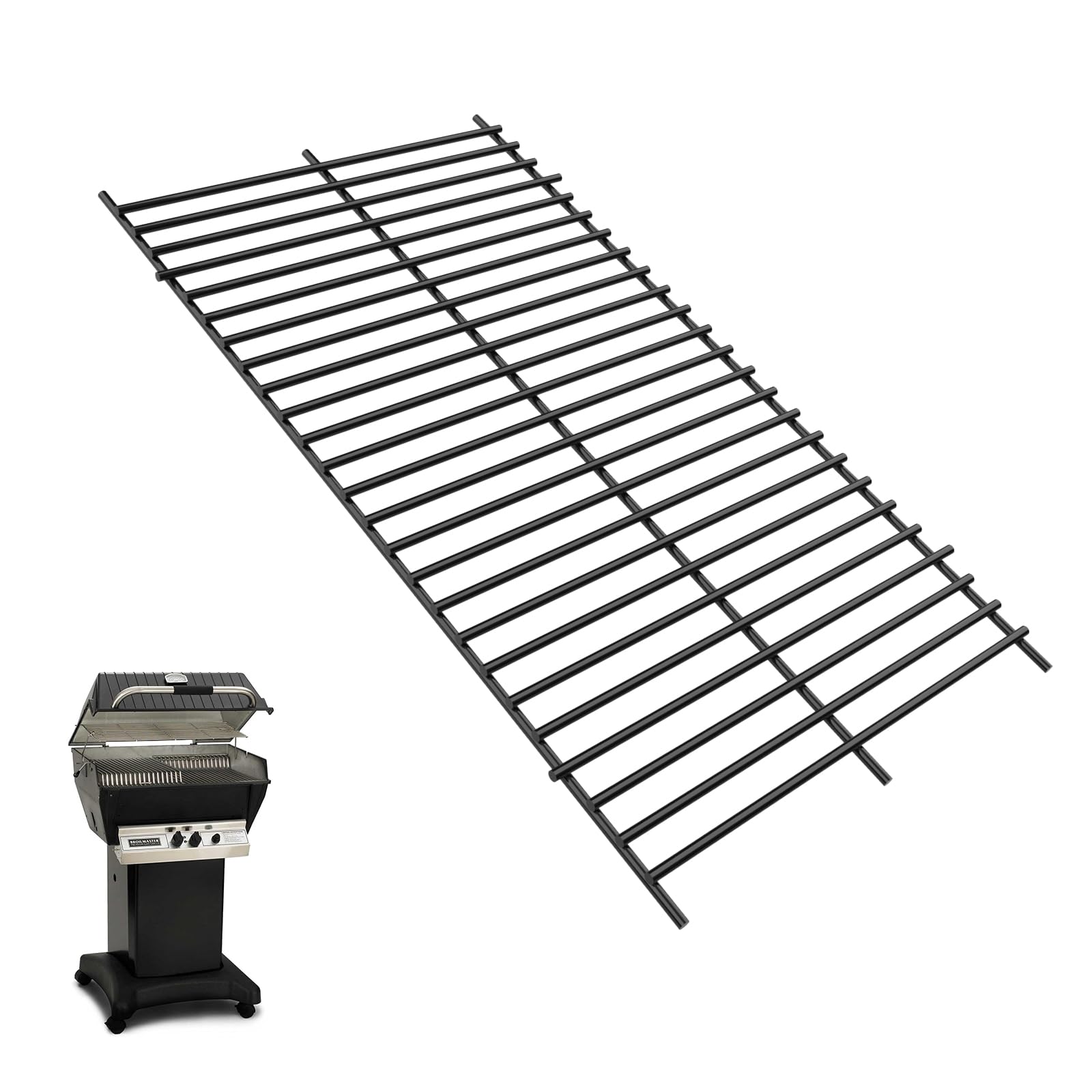 Grille de rechange pour briquettes Broilmaster remplace support usé en acier émaillé