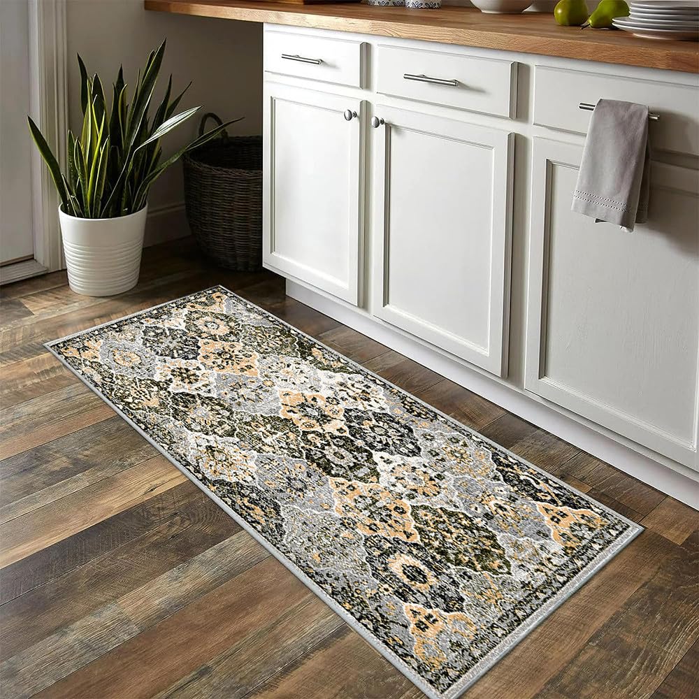 Tappeto Runner Cucina Moderno Colorato 100x440 Cm, Antiscivolo, Lavabile, Spessore 6 Mm, Lunghezza Personalizzabile, Per Corridoio E Soggiorno - 2