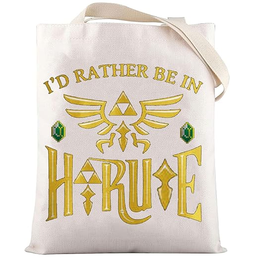 LEVLO Cartoon Game Cosmetic Bag Gamer Inspired Gift I'd Rather Be In Hyrule Makeup Zipper Pouch Bag (Be In Hyrule)