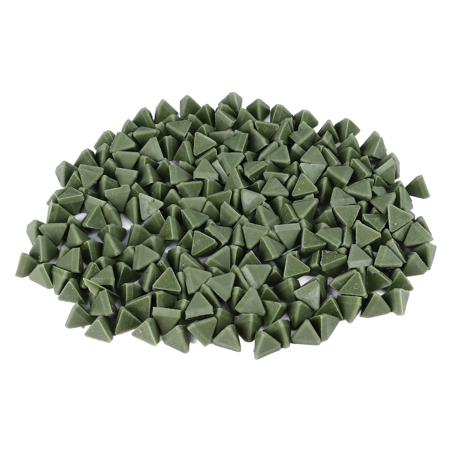 Triangle Resin Abrasive Efficient Resin Tumbling Media for Vibration Buffing Jewelry Polishing 15mm 17.6oz