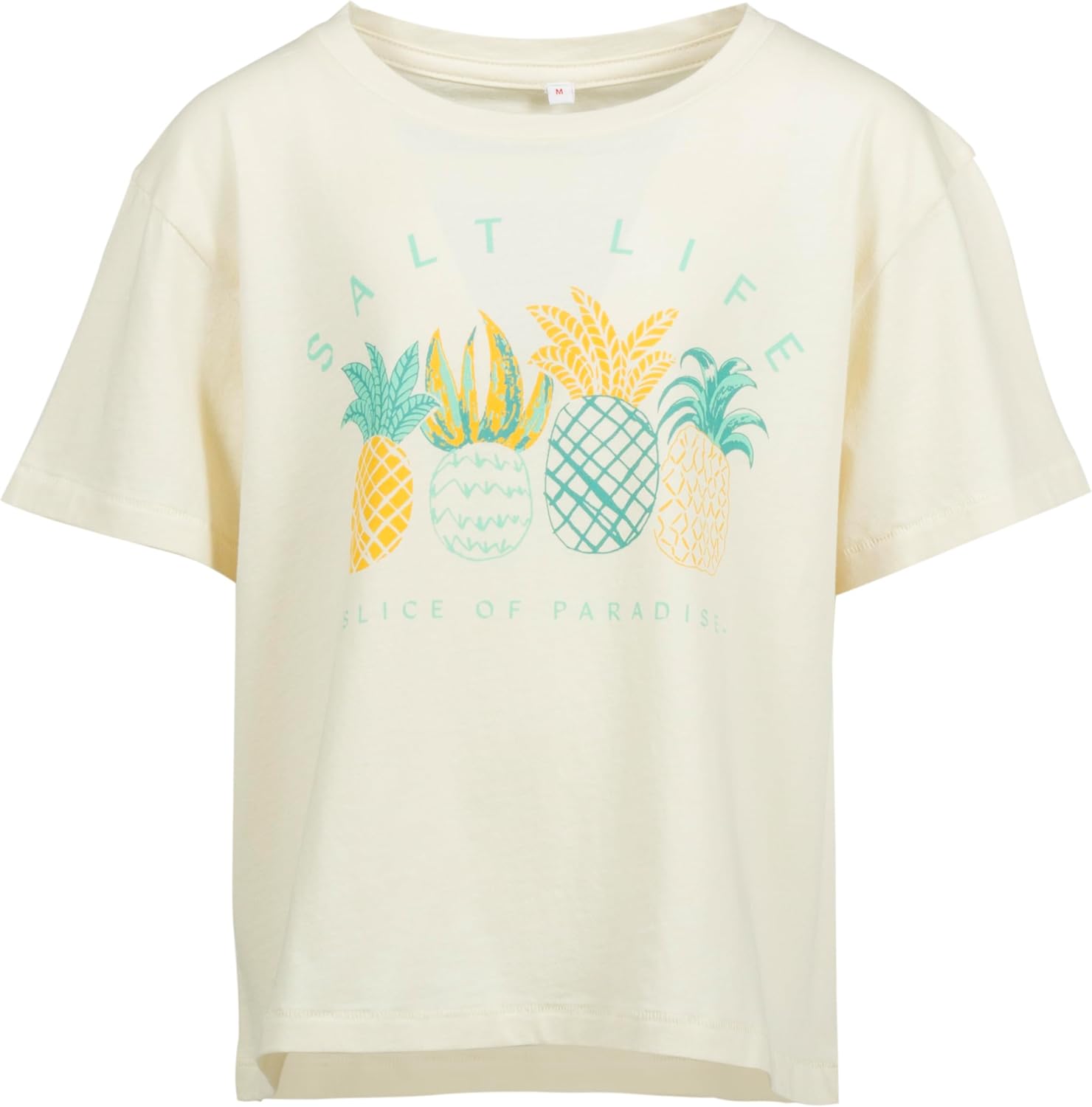 Salt Life Girls' Maui Wowie Youth Cropped Short Sleeve Classic Fit Shirt