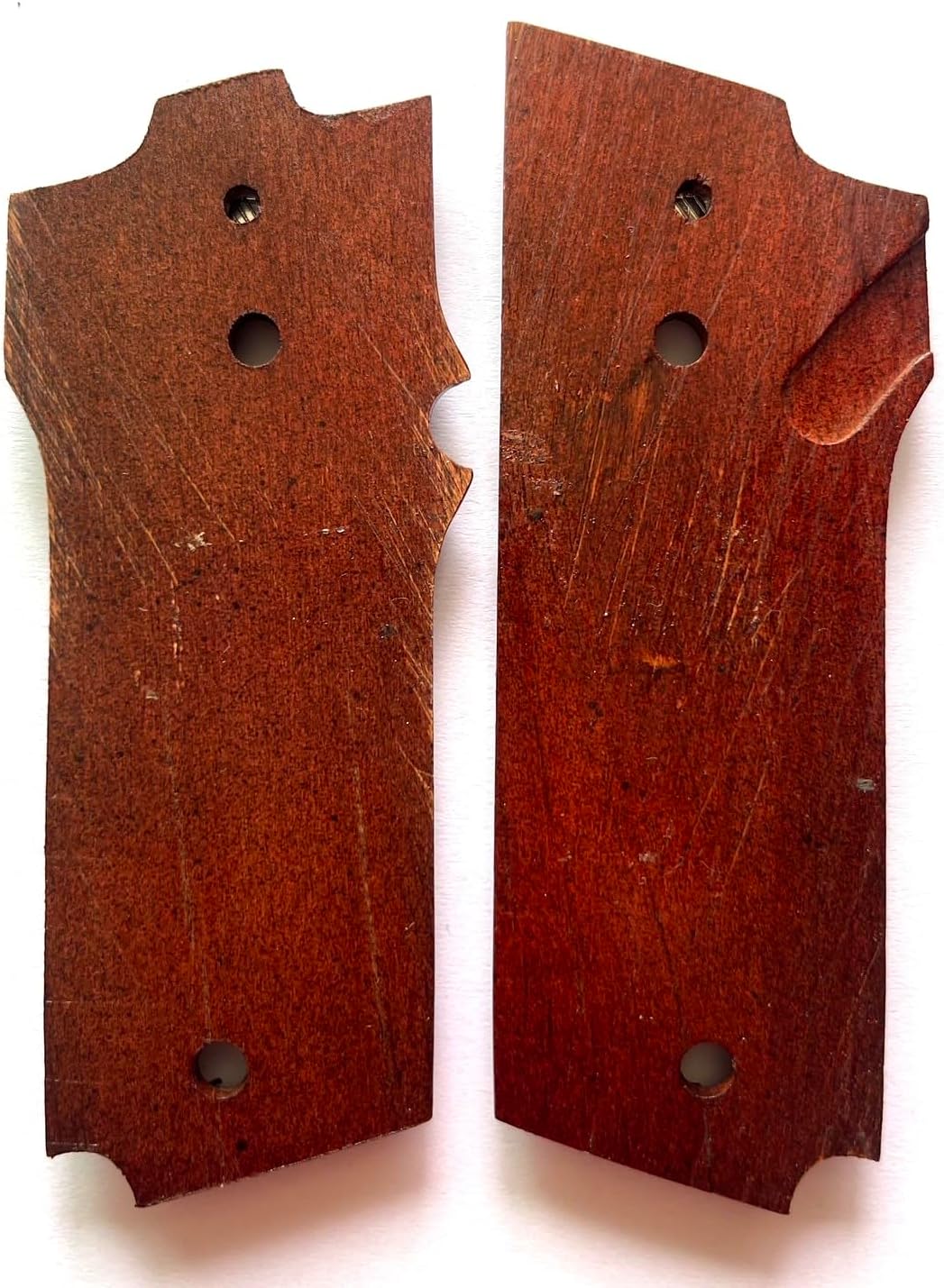 Hardwood Handgun Grips Compatible with S&W Models 59, 459, 659 – 9mm – Handmade, Handcrafted with Silver Medallion