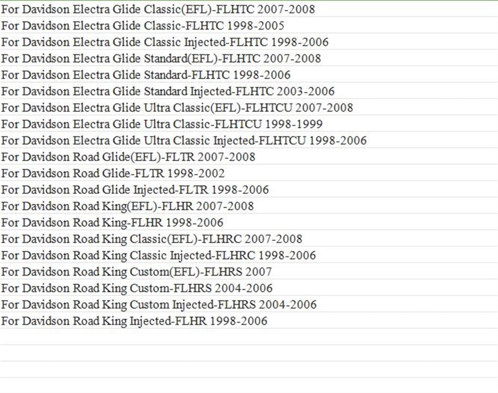 Portapacchi Per Motocicletta Cromato Per Parafango Posteriore Monoposto Per Harley Davidson Road King (EFL)-FLHR 2007-2008