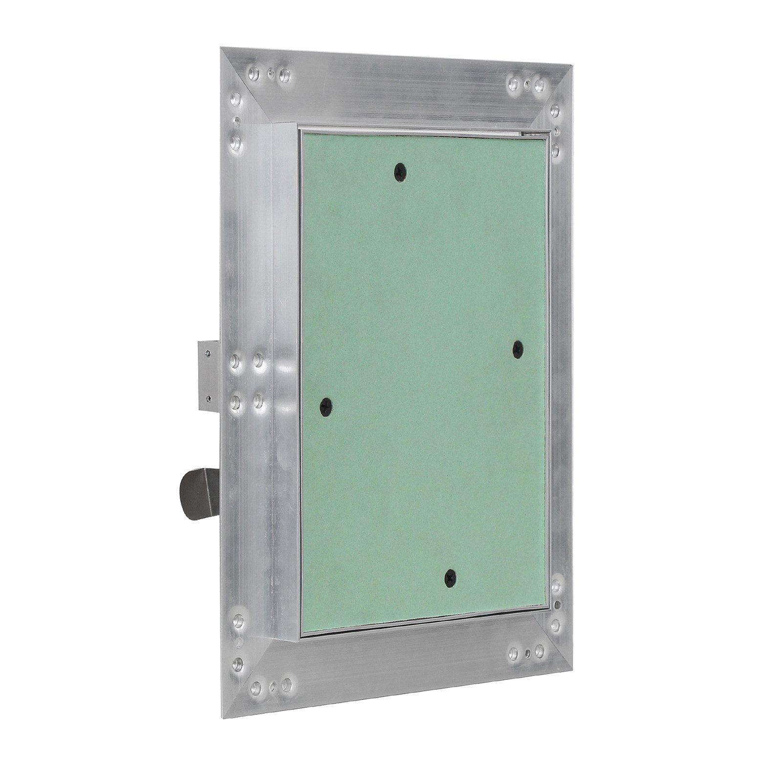 Wiltec Drzwiczki rewizyjne aluminiowe 30x60 cm pod płytki z wkładem gk 12,5 mm, klapa rewizyjna do suchej zabudowy ze stabilną ramą pod spoinowanie